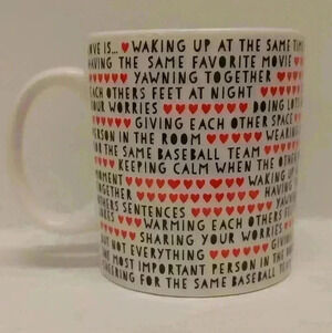 Indigo / Chapters "Love is..." Mug Cup Coffee  Tea